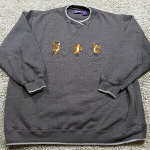 Vintage Winnie the Pooh Tigger Crewneck Sweater Nostalgic 90s Cartoon Medium